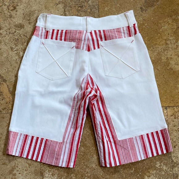 BLUE D’AZUR France shorts Bermuda white red - Picture 3 of 11